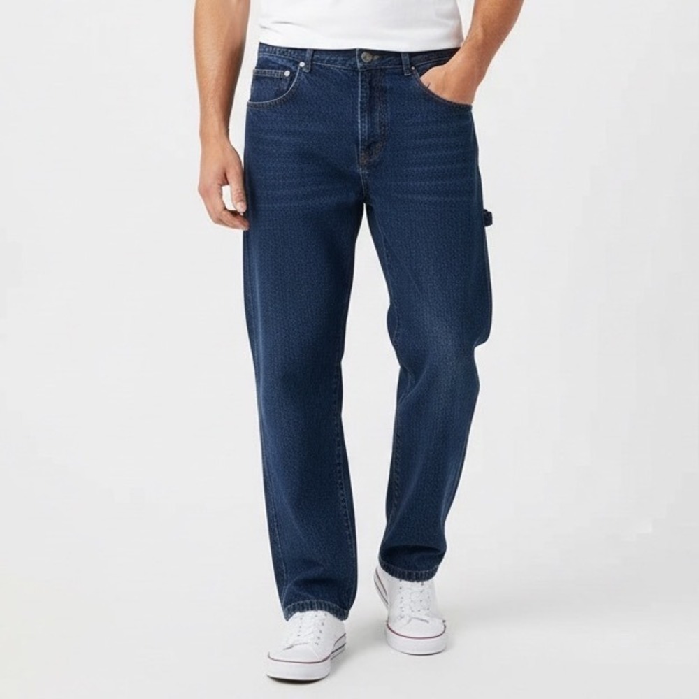 Boston Traders Jeans Mens 36x30 Blue Denim Cotton Preppy Straight Leg Streetwear